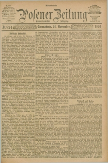 Posener Zeitung. Jg.101, Nr. 824 (24 November 1894) - Mittag=Ausgabe.