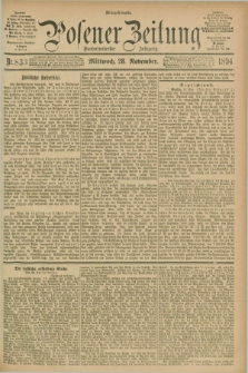 Posener Zeitung. Jg.101, Nr. 833 (28 November 1894) - Mittag=Ausgabe.