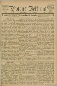 Posener Zeitung. Jg.101, Nr. 836 (29 November 1894) - Mittag=Ausgabe.