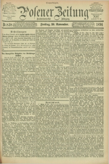 Posener Zeitung. Jg.101, Nr. 838 (30 November 1894) - Morgen=Ausgabe. + dod.