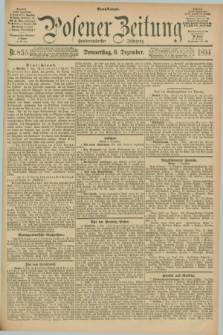 Posener Zeitung. Jg.101, Nr. 855 (6 Dezember 1894) - Abend=Ausgabe.