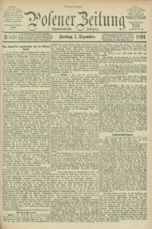Posener Zeitung. Jg.101, Nr. 856 (7 Dezember 1894) - Morgen=Ausgabe. + dod.