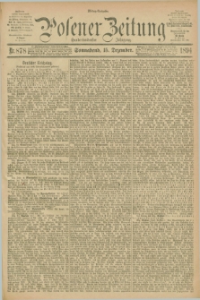 Posener Zeitung. Jg.101, Nr. 878 (15 Dezember 1894) - Mittag=Ausgabe.