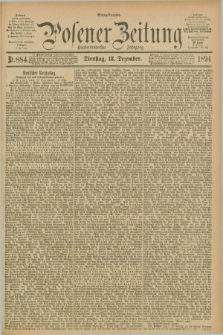Posener Zeitung. Jg.101, Nr. 884 (18 Dezember 1894) - Mittag=Ausgabe.