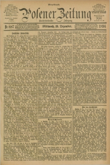 Posener Zeitung. Jg.101, Nr. 887 (19 Dezember 1894) - Mittag=Ausgabe.