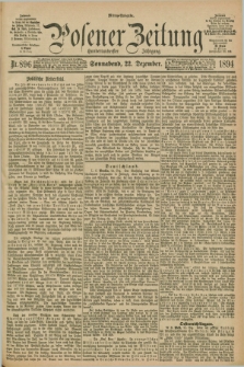 Posener Zeitung. Jg.101, Nr. 896 (22 Dezember 1894) - Mittag=Ausgabe.