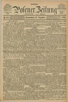 Posener Zeitung. Jg.101, Nr. 897 (22 Dezember 1894) - Abend=Ausgabe.