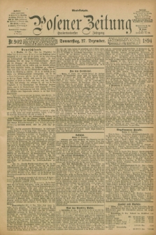 Posener Zeitung. Jg.101, Nr. 902 (27 Dezember 1894) - Abend=Ausgabe.