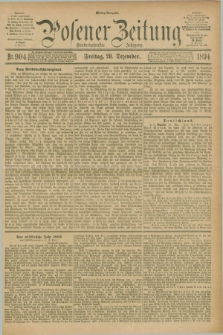Posener Zeitung. Jg.101, Nr. 904 (28 Dezember 1894) - Mittag=Ausgabe.