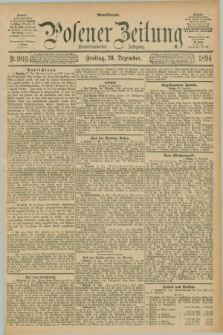 Posener Zeitung. Jg.101, Nr. 905 (28 Dezember 1894) - Abend=Ausgabe.