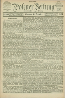 Posener Zeitung. Jg.101, Nr. 909 (30 Dezember 1894) - Morgen=Ausgabe. + dod.