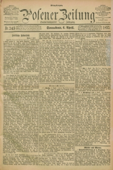 Posener Zeitung. Jg.102, Nr. 245 (6 April 1895) - Mittag=Ausgabe.