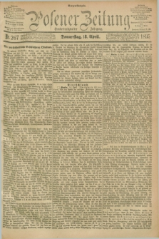 Posener Zeitung. Jg.102, Nr. 267 (18 April 1895) - Morgen=Ausgabe. + dod.