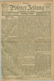 Posener Zeitung. Jg.102, Nr. 268 (18 April 1895) - Mittag=Ausgabe.