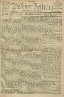 Posener Zeitung. Jg.102, Nr. 273 (20 April 1895) - Morgen=Ausgabe. + dod.