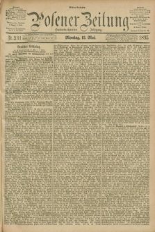 Posener Zeitung. Jg.102, Nr. 331 (13 Mai 1895) - Mittag=Ausgabe.