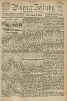 Posener Zeitung. Jg.102, Nr. 378 (1 Juni 1895) - Morgen=Ausgabe. + dod.
