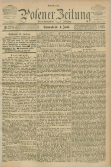Posener Zeitung. Jg.102, Nr. 379 (1 Juni 1895) - Mittag=Ausgabe.