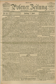 Posener Zeitung. Jg.102, Nr. 391 (7 Juni 1895) - Abend=Ausgabe.