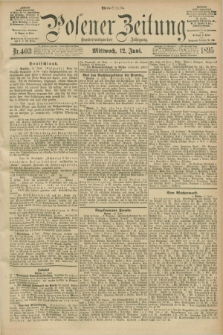 Posener Zeitung. Jg.102, Nr. 403 (12 Juni 1895) - Abend=Ausgabe.