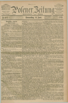 Posener Zeitung. Jg.102, Nr. 405 (13 Juni 1895) - Mittag=Ausgabe.