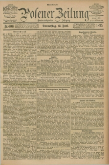 Posener Zeitung. Jg.102, Nr. 406 (13 Juni 1895) - Abend=Ausgabe.