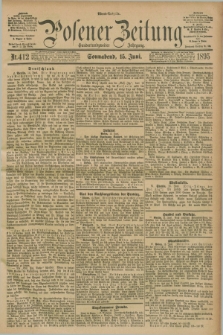 Posener Zeitung. Jg.102, Nr. 412 (15 Juni 1895) - Abend=Ausgabe.