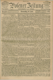 Posener Zeitung. Jg.102, Nr. 423 (20 Juni 1895) - Mittag=Ausgabe.