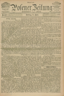 Posener Zeitung. Jg.102, Nr. 426 (21 Juni 1895) - Mittag=Ausgabe.