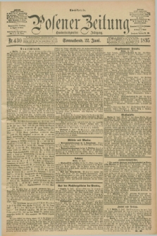Posener Zeitung. Jg.102, Nr. 430 (22 Juni 1895) - Abend=Ausgabe.