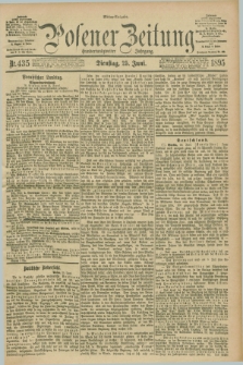 Posener Zeitung. Jg.102, Nr. 435 (25 Juni 1895) - Mittag=Ausgabe.