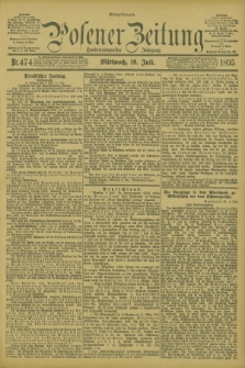 Posener Zeitung. Jg.102, Nr. 474 (10 Juli 1895) - Mittag=Ausgabe.