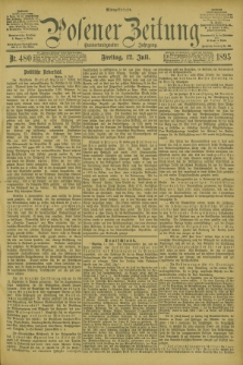 Posener Zeitung. Jg.102, Nr. 480 (12 Juli 1895) - Mittag=Ausgabe.