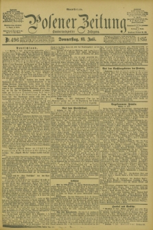 Posener Zeitung. Jg.102, Nr. 496 (18 Juli 1895) - Abend=Ausgabe.