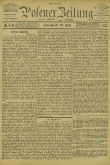 Posener Zeitung. Jg.102, Nr. 519 (27 Juli 1895) - Mittag=Ausgabe.
