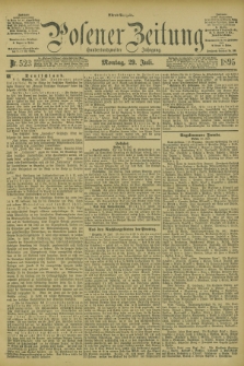 Posener Zeitung. Jg.102, Nr. 523 (29 Juli 1895) - Abend=Ausgabe.