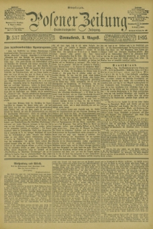 Posener Zeitung. Jg.102, Nr. 537 (3 August 1895) - Mittag=Ausgabe.