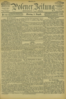 Posener Zeitung. Jg.102, Nr. 541 (5 August 1895) - Abend=Ausgabe.