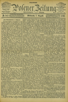 Posener Zeitung. Jg.102, Nr. 545 (7 August 1895) - Morgen=Ausgabe. + dod.