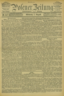 Posener Zeitung. Jg.102, Nr. 547 (7 August 1895) - Abend=Ausgabe.