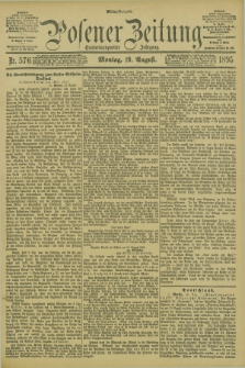 Posener Zeitung. Jg.102, Nr. 576 (19 August 1895) - Mittag=Ausgabe.
