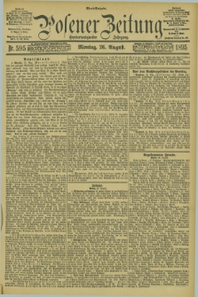 Posener Zeitung. Jg.102, Nr. 595 (26 August 1895) - Abend=Ausgabe.
