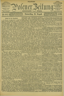 Posener Zeitung. Jg.102, Nr. 602 (29 August 1895) - Morgen=Ausgabe. + dod.