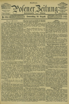 Posener Zeitung. Jg.102, Nr. 604 (29 August 1895) - Abend=Ausgabe.