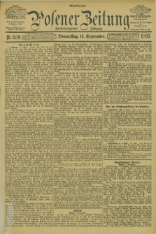 Posener Zeitung. Jg.102, Nr. 638 (12 September 1895) - Abend=Ausgabe.