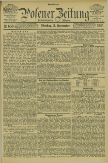 Posener Zeitung. Jg.102, Nr. 650 (17 September 1895) - Abend=Ausgabe.