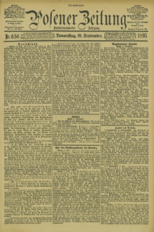 Posener Zeitung. Jg.102, Nr. 656 (19 September 1895) - Abend=Ausgabe.