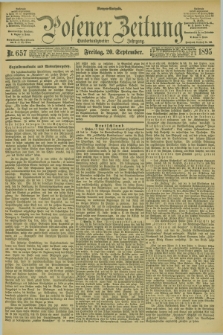 Posener Zeitung. Jg.102, Nr. 657 (20 September 1895) - Morgen=Ausgabe. + dod.