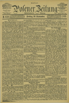 Posener Zeitung. Jg.102, Nr. 659 (20 September 1895) - Abend=Ausgabe.
