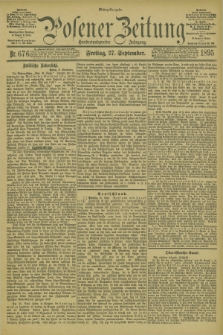 Posener Zeitung. Jg.102, Nr. 676 (27 September 1895) - Mittag=Ausgabe.